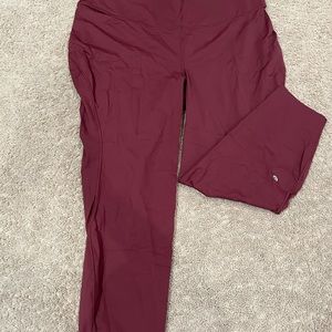 maroon leggings